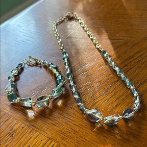 Elegant Gold and Silver Jewelry Set